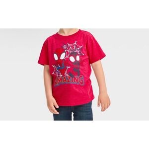 Marvel Spidey and His Amazing Friends Red Graphic T-Shirt Kids Size 3T Spiderman